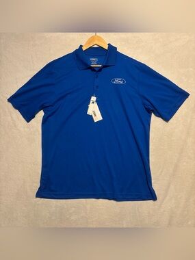 Men’s Ford Core 365 Polo royal blue large new